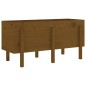 vidaXL Arriate elevado de jardín madera pino marrón miel 121x50x57 cm