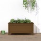 vidaXL Jardinera madera maciza de pino marrón miel 82,5x40x39 cm