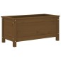 vidaXL Jardinera madera maciza de pino marrón miel 82,5x40x39 cm