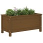 vidaXL Jardinera madera maciza de pino marrón miel 82,5x40x39 cm