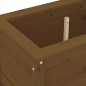 vidaXL Jardinera madera maciza de pino marrón miel 82,5x40x39 cm