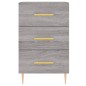 vidaXL Mesita de noche madera de ingeniería gris Sonoma 40x40x66 cm vidaXL Mesita de noche madera de ingeniería gris Sonoma 40x40x66 cm