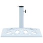 vidaXL Base de sombrilla de hierro fundido blanco 12 kg 49 cm vidaXL Base de sombrilla de hierro fundido blanco 12 kg 49 cm