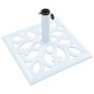 vidaXL Base de sombrilla de hierro fundido blanco 12 kg 49 cm vidaXL Base de sombrilla de hierro fundido blanco 12 kg 49 cm