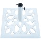 vidaXL Base de sombrilla de hierro fundido blanco 12 kg 49 cm vidaXL Base de sombrilla de hierro fundido blanco 12 kg 49 cm