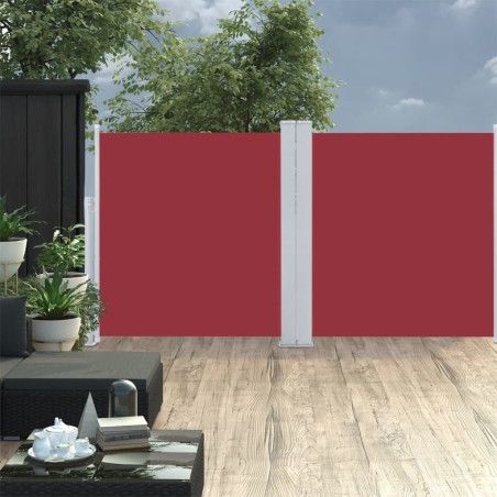 vidaXL Toldo lateral retráctil rojo 120x600 cm