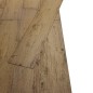 vidaXL Lamas de suelo no autoadhesivas PVC marrón nogal 4,46 m² 3 mm vidaXL Lamas de suelo no autoadhesivas PVC marrón nogal 4,46 m² 3 mm