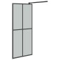 vidaXL Mampara de ducha accesible vidrio templado oscuro 90x195 cm vidaXL Mampara de ducha accesible vidrio templado oscuro 90x195 cm