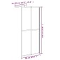 vidaXL Mampara de ducha accesible vidrio templado oscuro 90x195 cm vidaXL Mampara de ducha accesible vidrio templado oscuro 90x195 cm