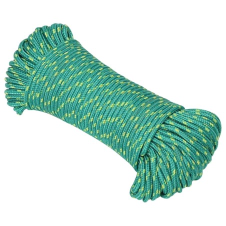 vidaXL Cuerda de barco polipropileno verde 3 mm 25 m