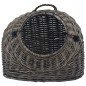 vidaXL Transportín para gatos sauce natural gris 60x45x45 cm vidaXL Transportín para gatos sauce natural gris 60x45x45 cm