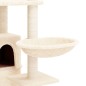 vidaXL Rascador para gatos con postes de sisal crema 175 cm vidaXL Rascador para gatos con postes de sisal crema 175 cm