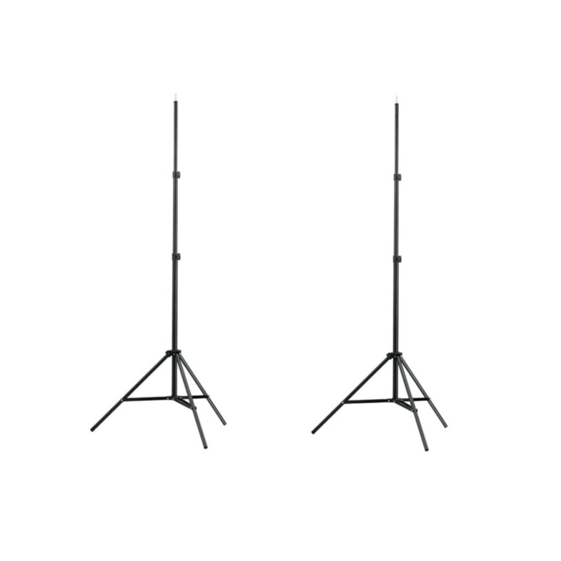 vidaXL Soportes de lámpara 2 unidades altura 78-210 cm vidaXL Soportes de lámpara 2 unidades altura 78-210 cm
