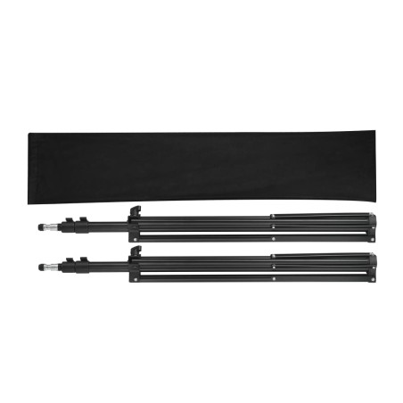 vidaXL Soportes de lámpara 2 unidades altura 78-210 cm