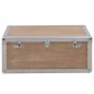 vidaXL Caja de almacenaje madera maciza abeto marrón 91x52x40 cm vidaXL Caja de almacenaje madera maciza abeto marrón 91x52x40 cm