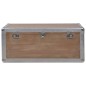 vidaXL Caja de almacenaje madera maciza abeto marrón 91x52x40 cm vidaXL Caja de almacenaje madera maciza abeto marrón 91x52x40 cm