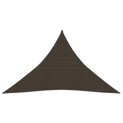 vidaXL Toldo de vela marrón HDPE 160 g/m² 4x4x5,8 m