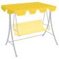 vidaXL Dosel de repuesto columpio jardín amarillo 150/130x105/70 cm vidaXL Dosel de repuesto columpio jardín amarillo 150/130x105/70 cm