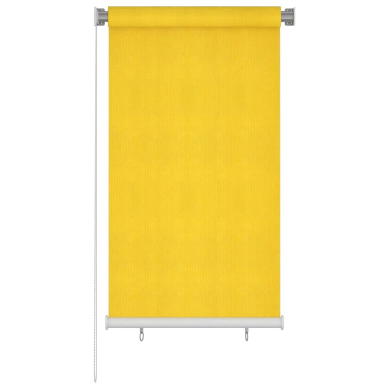 vidaXL Persiana enrollable de exterior 80x140 cm amarillo vidaXL Persiana enrollable de exterior 80x140 cm amarillo