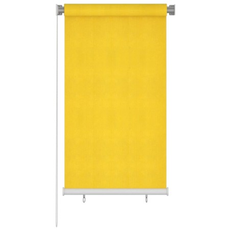 vidaXL Persiana enrollable de exterior 80x140 cm amarillo