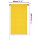 vidaXL Persiana enrollable de exterior 80x140 cm amarillo vidaXL Persiana enrollable de exterior 80x140 cm amarillo