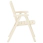 vidaXL Sillas de jardín 4 unidades plástico blanco vidaXL Sillas de jardín 4 unidades plástico blanco