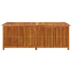 vidaXL Caja de almacenaje de jardín madera maciza acacia 200x580x75 cm