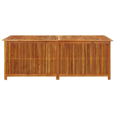 vidaXL Caja de almacenaje de jardín madera maciza acacia 200x580x75 cm
