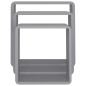 vidaXL Estantes cubo de pared 3 unidades MDF gris