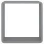 vidaXL Estantes cubo de pared 3 unidades MDF gris