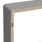 vidaXL Estantes cubo de pared 3 unidades MDF gris