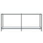 vidaXL Mesa de consola vidrio templado blanco 180x35x75,5 cm vidaXL Mesa de consola vidrio templado blanco 180x35x75,5 cm