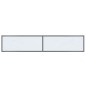vidaXL Mesa de consola vidrio templado blanco 180x35x75,5 cm vidaXL Mesa de consola vidrio templado blanco 180x35x75,5 cm