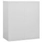 vidaXL Armario archivador de acero gris claro 90x46x103 cm