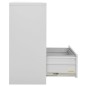 vidaXL Armario archivador de acero gris claro 90x46x103 cm