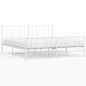 vidaXL Estructura cama metal con cabecero y pie cama blanco 183x213 cm vidaXL Estructura cama metal con cabecero y pie cama blanco 183x213 cm