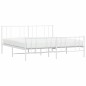 vidaXL Estructura cama metal con cabecero y pie cama blanco 183x213 cm vidaXL Estructura cama metal con cabecero y pie cama blanco 183x213 cm