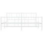 vidaXL Estructura cama metal con cabecero y pie cama blanco 183x213 cm vidaXL Estructura cama metal con cabecero y pie cama blanco 183x213 cm
