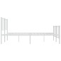 vidaXL Estructura cama metal con cabecero y pie cama blanco 183x213 cm vidaXL Estructura cama metal con cabecero y pie cama blanco 183x213 cm