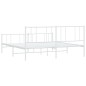 vidaXL Estructura cama metal con cabecero y pie cama blanco 183x213 cm vidaXL Estructura cama metal con cabecero y pie cama blanco 183x213 cm