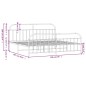 vidaXL Estructura cama metal con cabecero y pie cama blanco 193x203 cm vidaXL Estructura cama metal con cabecero y pie cama blanco 193x203 cm