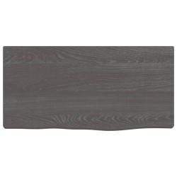 vidaXL Estante de pared madera roble tratada marrón oscuro 40x20x2 cm