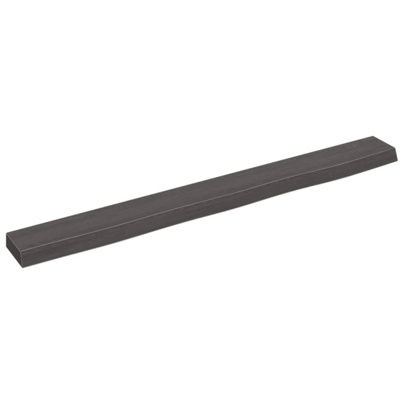 vidaXL Estante de pared madera roble tratada marrón oscuro 100x10x4 cm vidaXL Estante de pared madera roble tratada marrón oscuro 100x10x4 cm