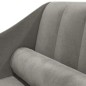 vidaXL Sofá diván con cojín de cabeza terciopelo gris claro vidaXL Sofá diván con cojín de cabeza terciopelo gris claro