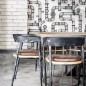 Urban Friends & Coffee Papel pintado ladrillos gris y blanco