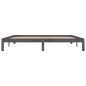 vidaXL Estructura de cama madera maciza de pino gris 200x200 cm vidaXL Estructura de cama madera maciza de pino gris 200x200 cm