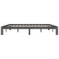 vidaXL Estructura de cama madera maciza de pino gris 200x200 cm vidaXL Estructura de cama madera maciza de pino gris 200x200 cm
