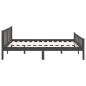 vidaXL Estructura de cama de madera maciza gris 140x190 cm vidaXL Estructura de cama de madera maciza gris 140x190 cm