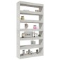 vidaXL Estantería madera contrachapada gris hormigón 100x30x198 cm vidaXL Estantería madera contrachapada gris hormigón 100x30x198 cm