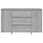 vidaXL Aparador con 3 cajones gris Sonoma 120x41x75 cm vidaXL Aparador con 3 cajones gris Sonoma 120x41x75 cm